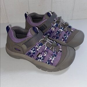 Keen Purple and Gray Sneakers with Rugged Design